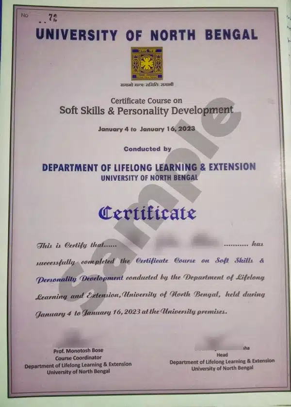 NBU soft skills and personality development certificate program